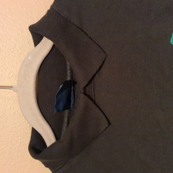 Tulchan Vintage Pullover Collar Sweatshirt Green Embroidered Shephard Sheep y2k - Picture 8 of 12